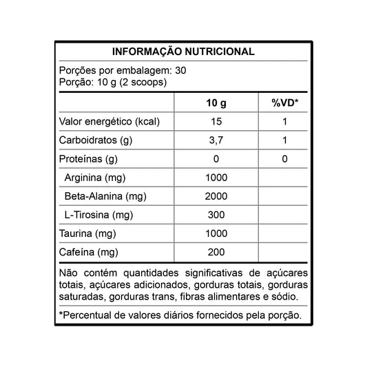 Kit 3x Pré-treino Electric Wave