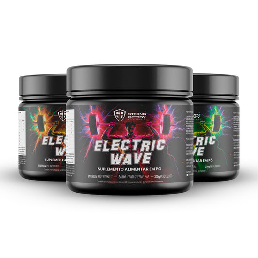 Kit 3x Pré-treino Electric Wave